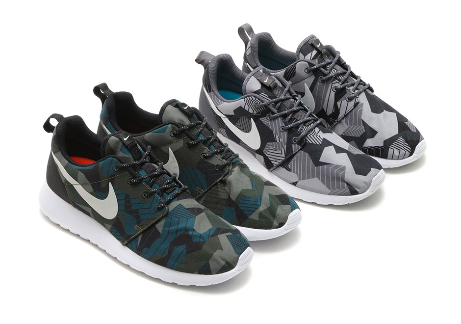 Nike Roshe Run Print Cargo Khaki