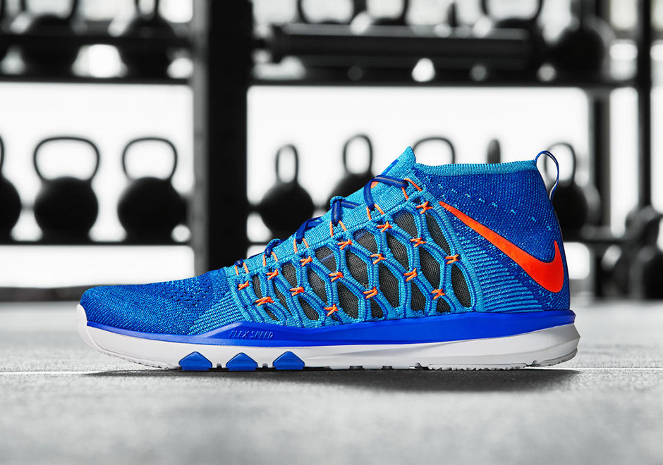 Nike Train Ultrafast Flyknit Blue Orange 1
