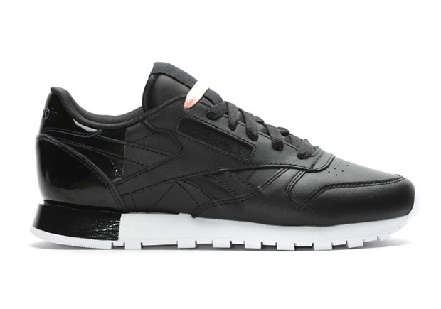 Reebok Classic Leather Matte Shine Core Black White 4