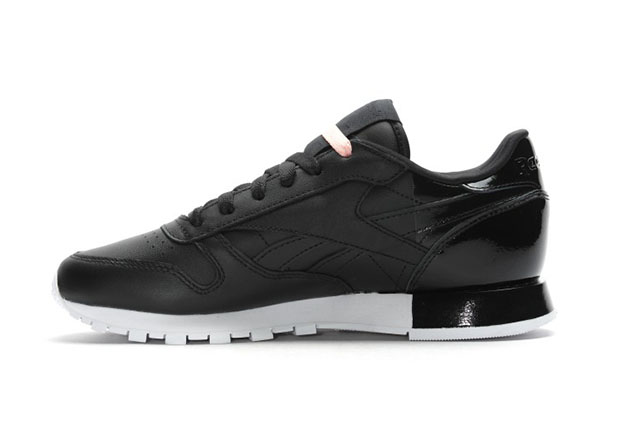 Reebok Classic Leather Matte Shine Core Black White 5