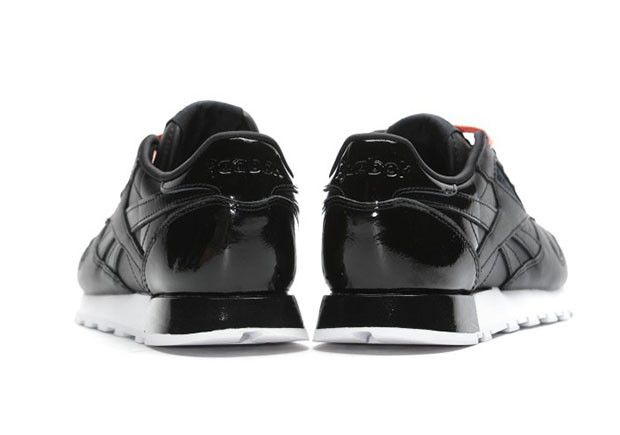 Reebok Classic Leather Matte Shine Core Black White 6