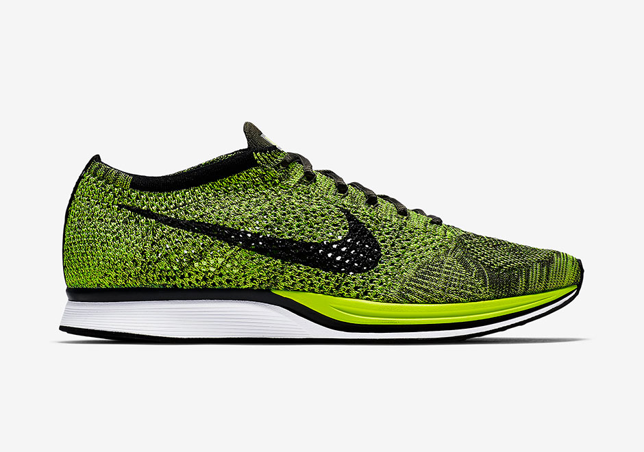 Nike Flyknit Racer 526628 731 Volt Black 2