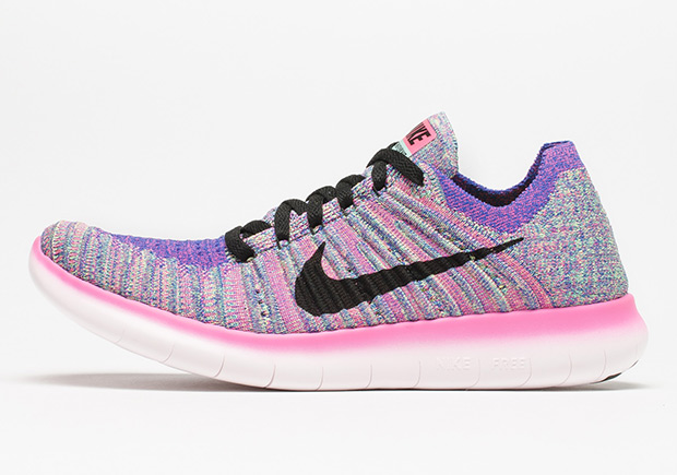 Nike Wmns Free Flyknit Rn Flyknit Pink Blast 831070 604 2