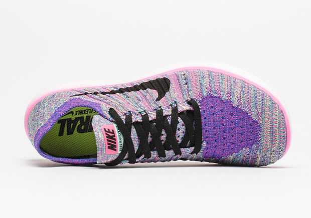 Nike Wmns Free Flyknit Rn Flyknit Pink Blast 831070 604 4