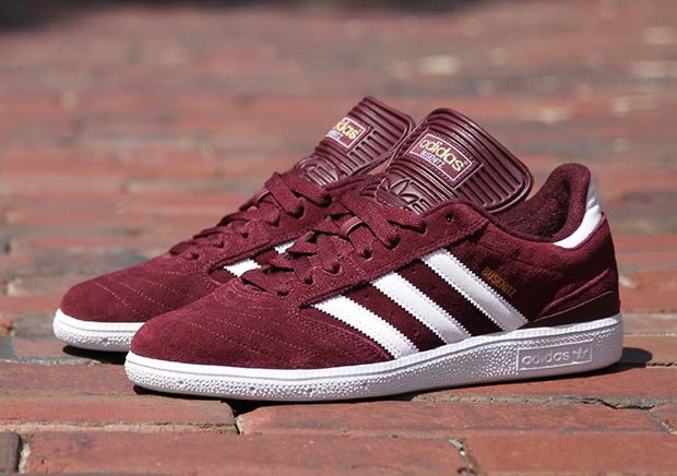 adidas Skateboarding's Busenitz Model Arrives In Maroon Suede