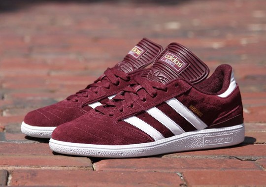 adidas Skateboarding’s Busenitz Model Arrives In Maroon Suede