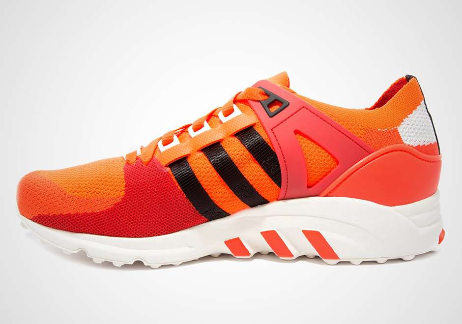 Adidas Eqt Support Primeknit Orange Black White 2