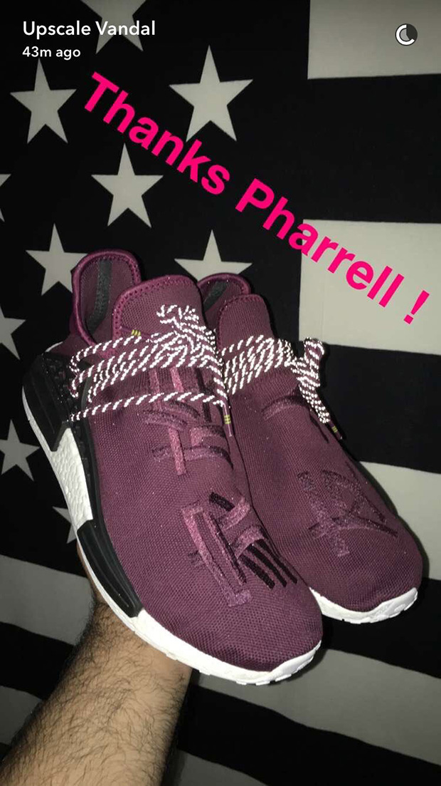 Adidas Nmd Pharrell Burgundy Friends And Family