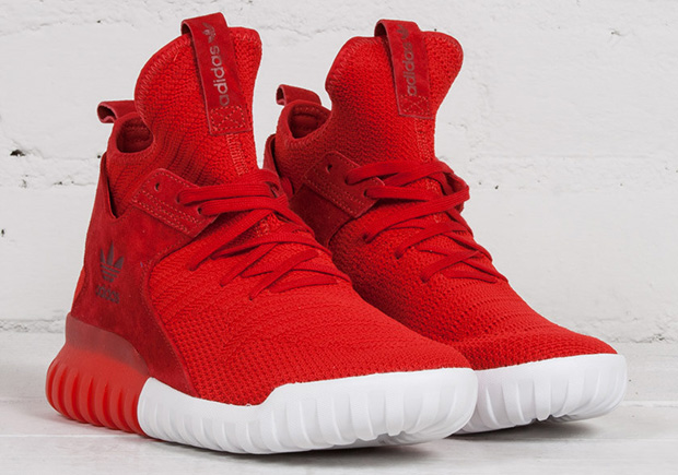 adidas Tubular X Primeknit In Scarlet Red