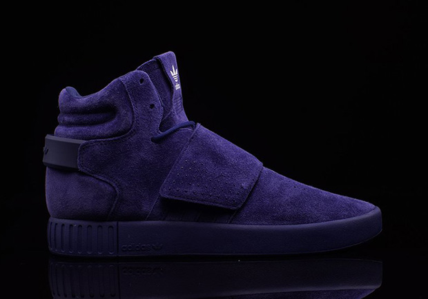 Adidas Tubular Invader Strap Blue Suede 02