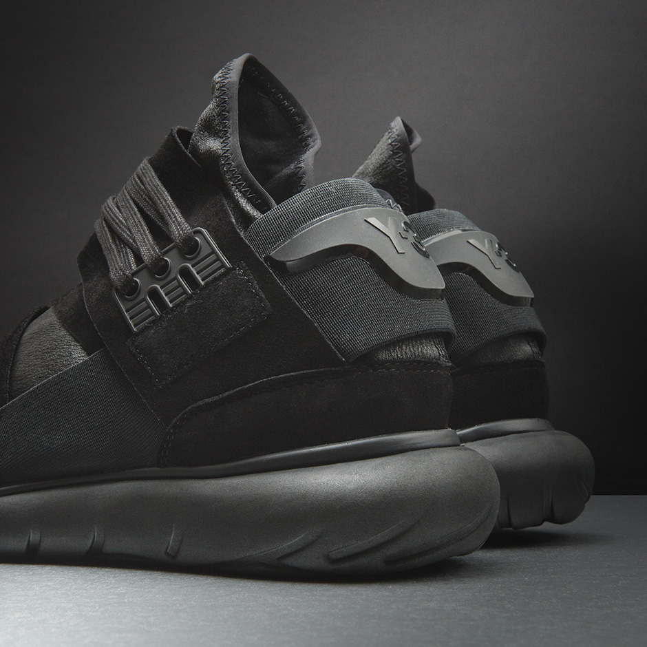 Adidas Y 3 Qasa Hi Triple Black Leather 02