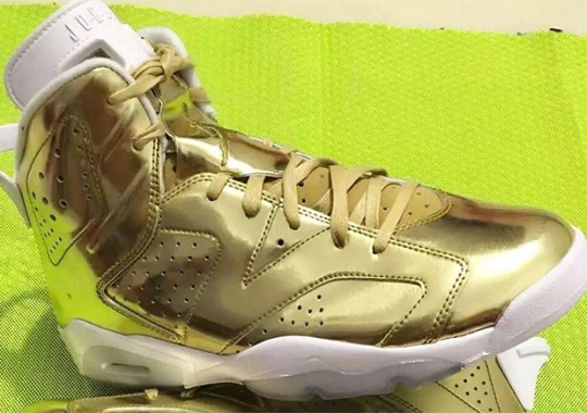 The Air Jordan 6 Pinnacle Goes Full Gold