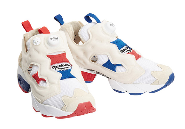 Maison Kitsune Reebok Instapump Fury White Red Blue Paris 2