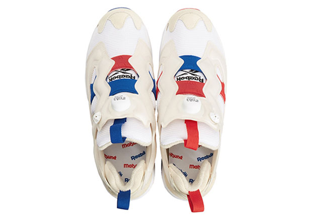 Maison Kitsune Reebok Instapump Fury White Red Blue Paris 3