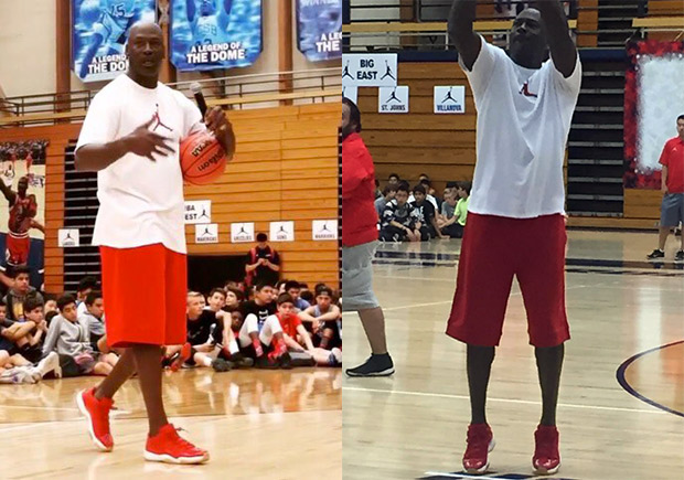 Michael Jordan Wears Another Unreleased Air Jordan 11 Low At MJ Flight School