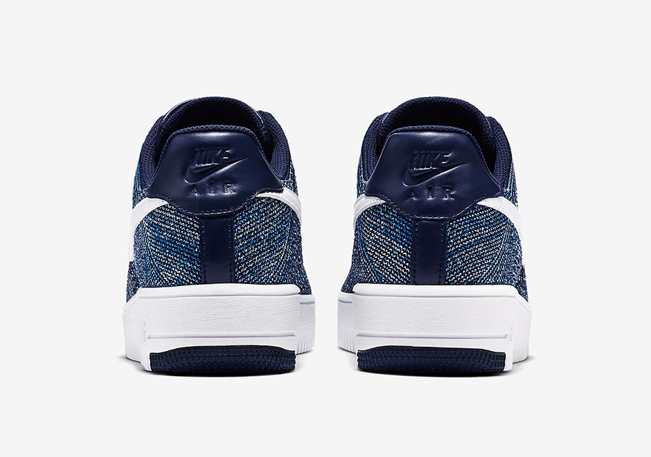 Nike Air Force 1 Flyknit Navy White 817419 400 5