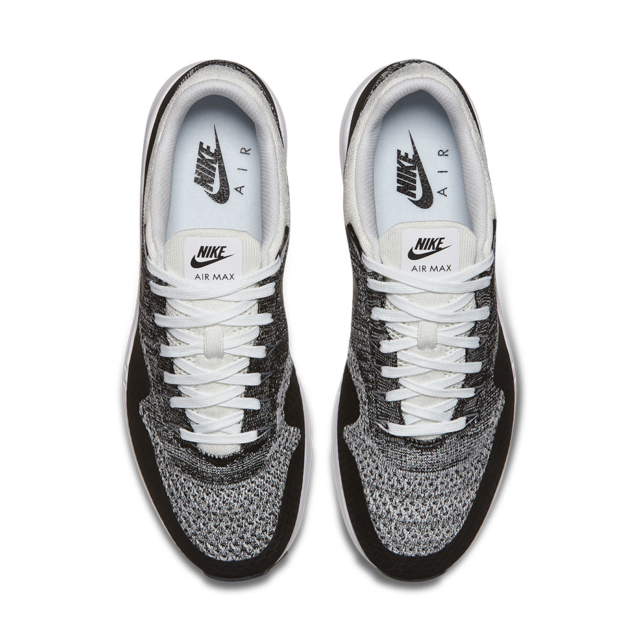 Nike Air Max 1 Flyknit Black White 3