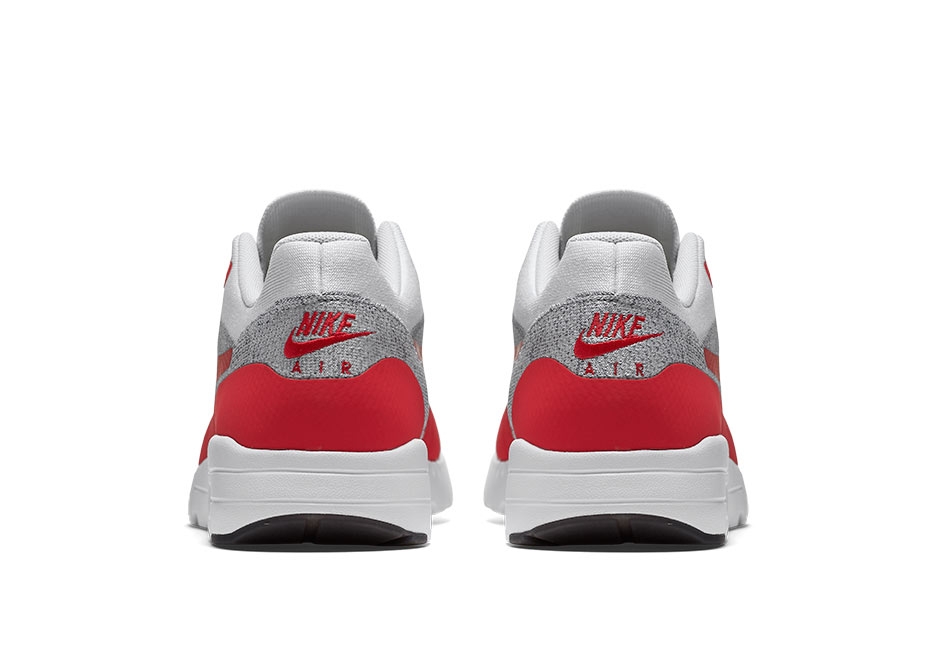 Nike Air Max 1 Flyknit Og White Red 4