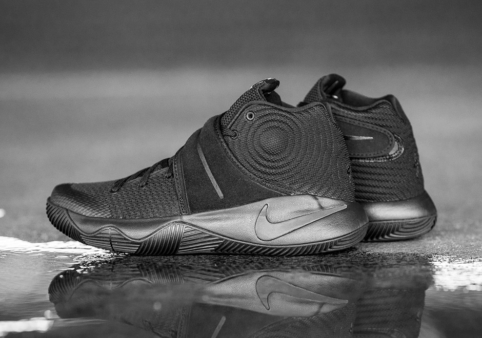 The "Triple Black" Nike Kyrie 2 Drops Tomorrow