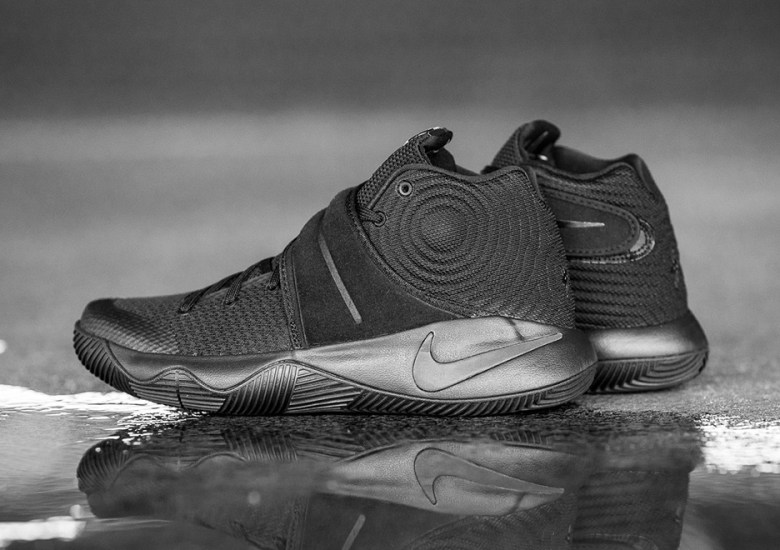 The “Triple Black” Nike Kyrie 2 Drops Tomorrow