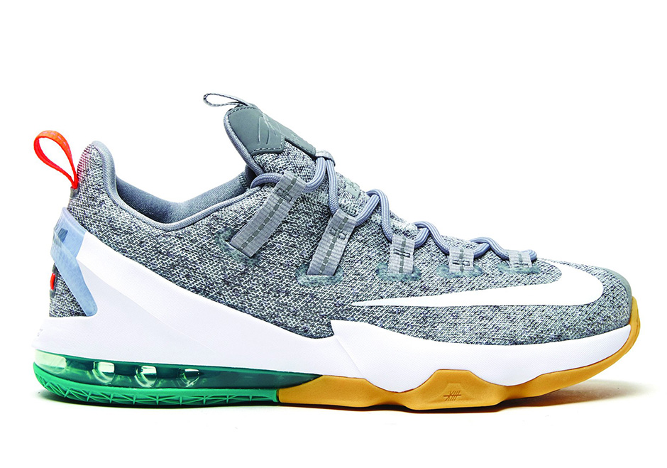 Nike Lebron 13 Low Stealth Grey Green Gum 01