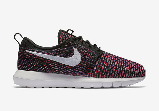 Nike Roshe Flyknit Black White University Red Dark Purple 2