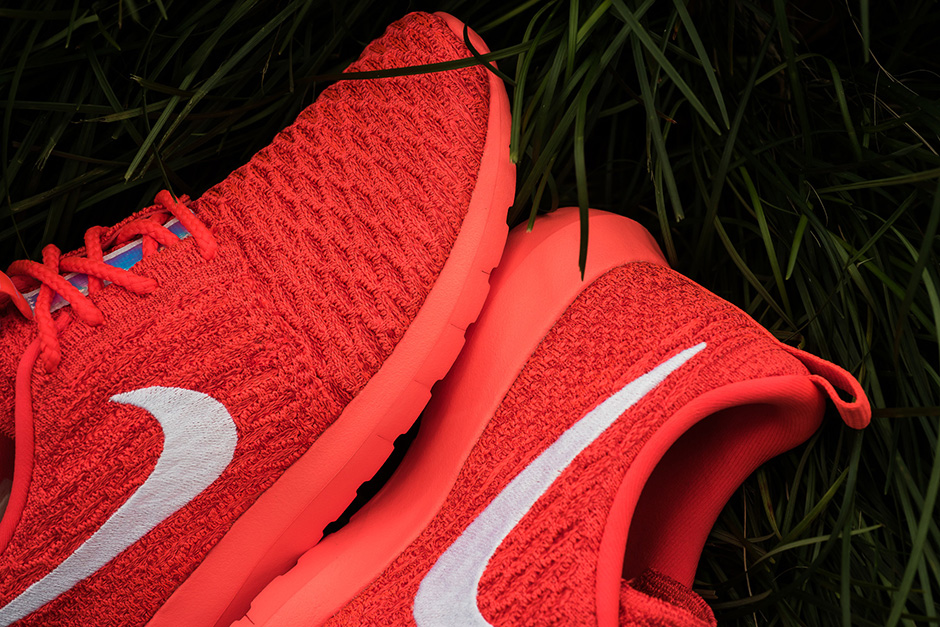 Nike Roshe Run Flyknit Bright Crimson 05