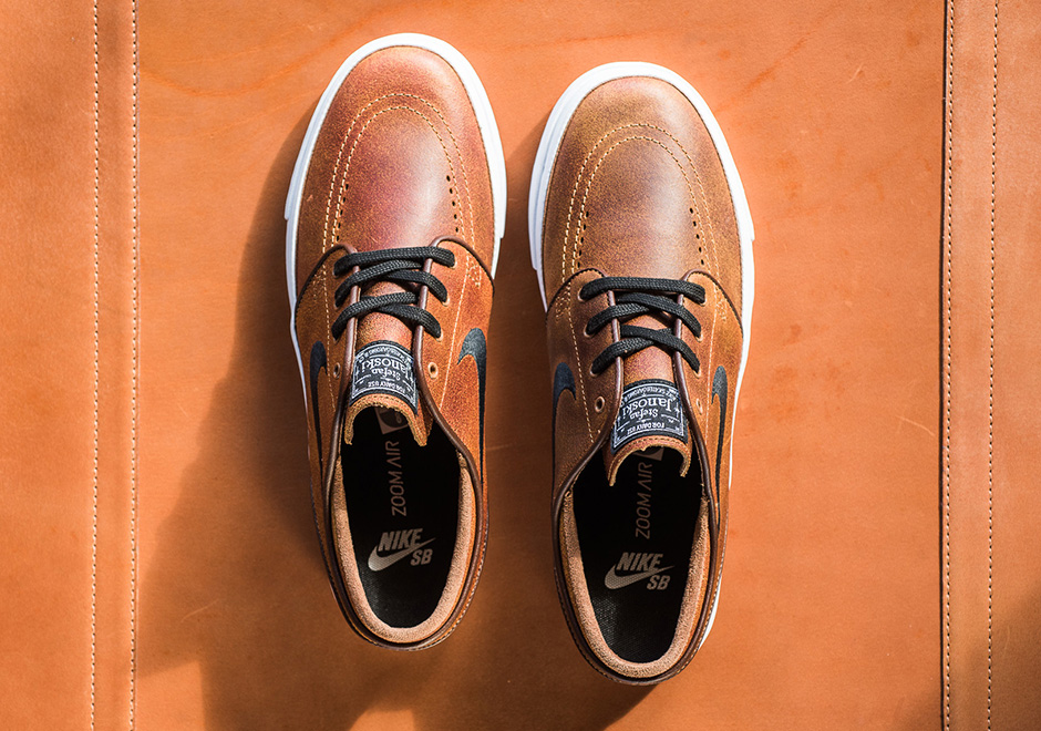 Nike Sb Janoski Distressed Leather Ale Brown 1