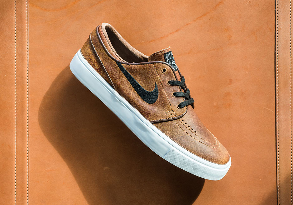 Nike Sb Janoski Distressed Leather Ale Brown 2