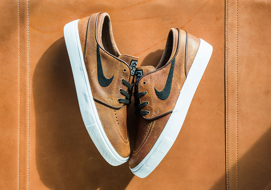 Nike Sb Janoski Distressed Leather Ale Brown 3