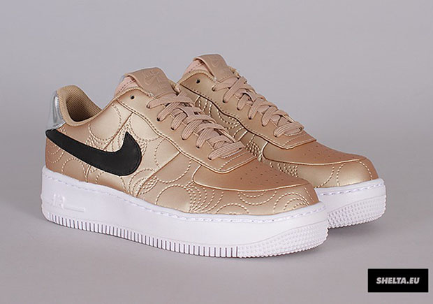 Nike Womens Air Force 1 Upstep Lotc Qs 874141 900 Gold 3