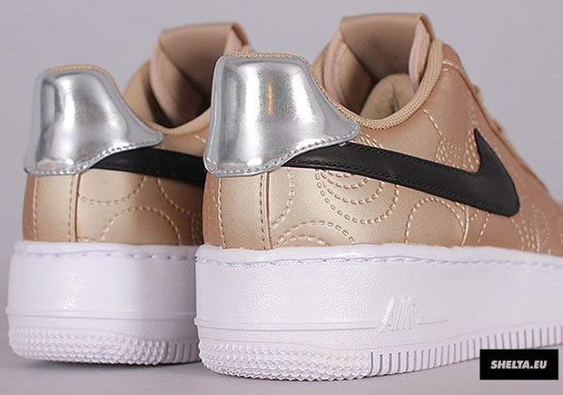 Nike Womens Air Force 1 Upstep Lotc Qs 874141 900 Gold 6