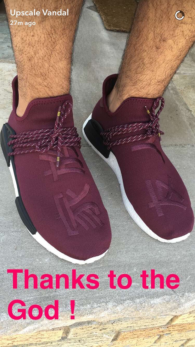 Pharrell Adidas Nmd Burgundy Ff