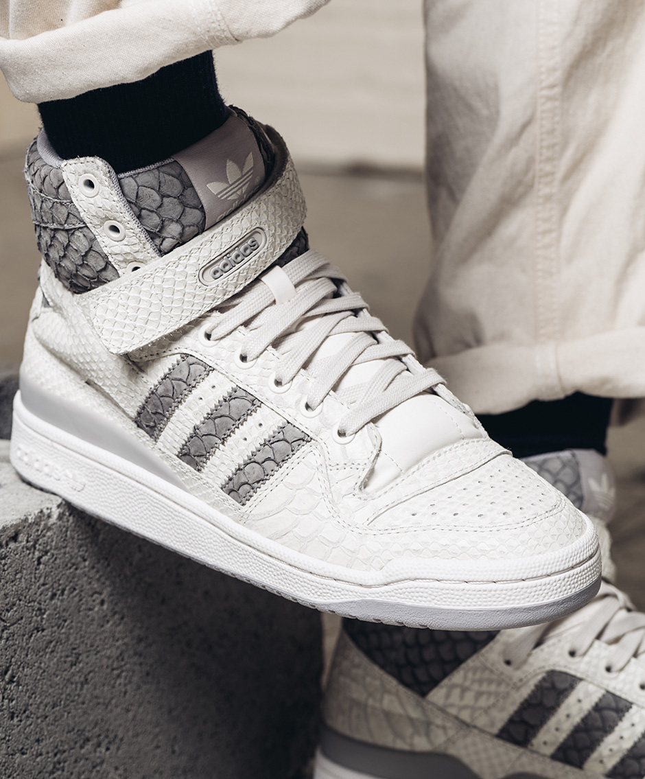 Adidas Forum Hi White Grey Snakeskin 2