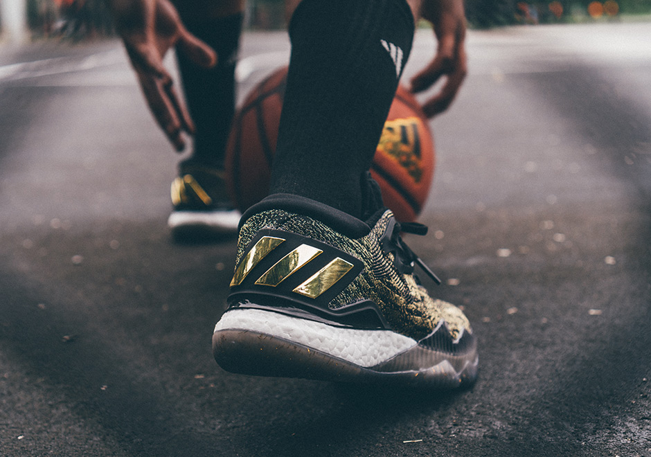 Adidas Crazylight Boost 2016 Harden Black Gold 7