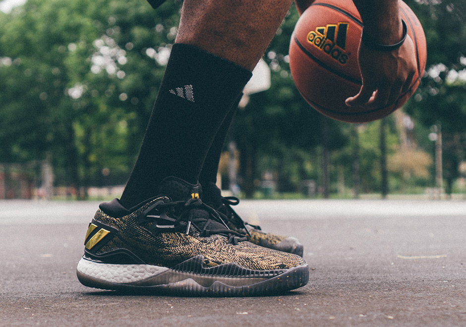 Adidas Crazylight Boost 2016 Harden Black Gold 8