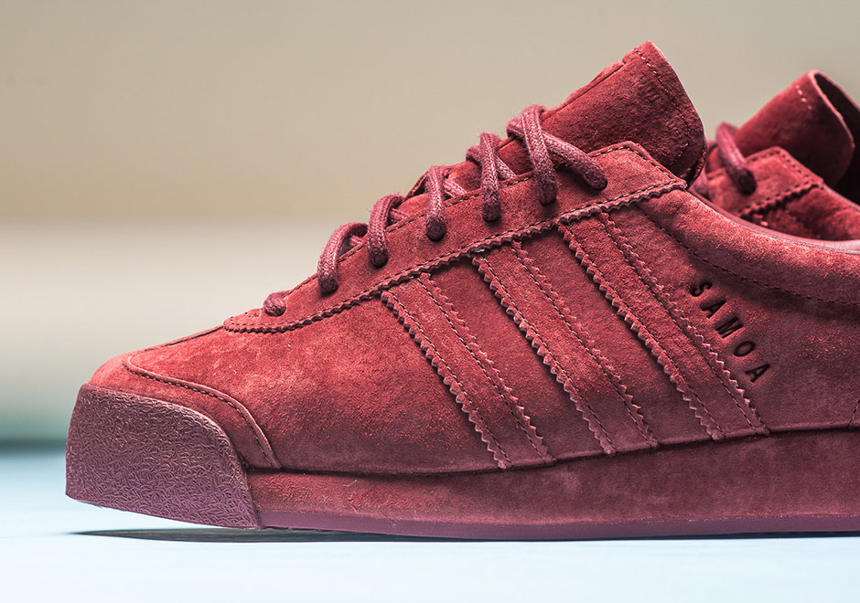 Adidas Samoa Pigskin Suede All Red 3