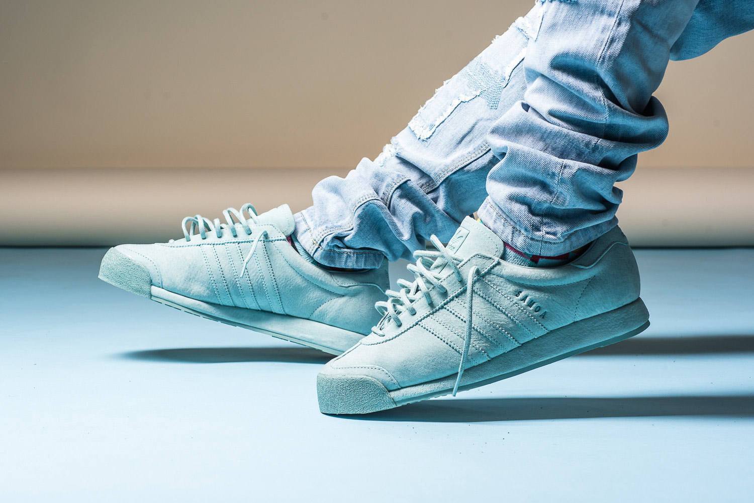 Adidas Samoa Pigskin Suede Mint Green 1