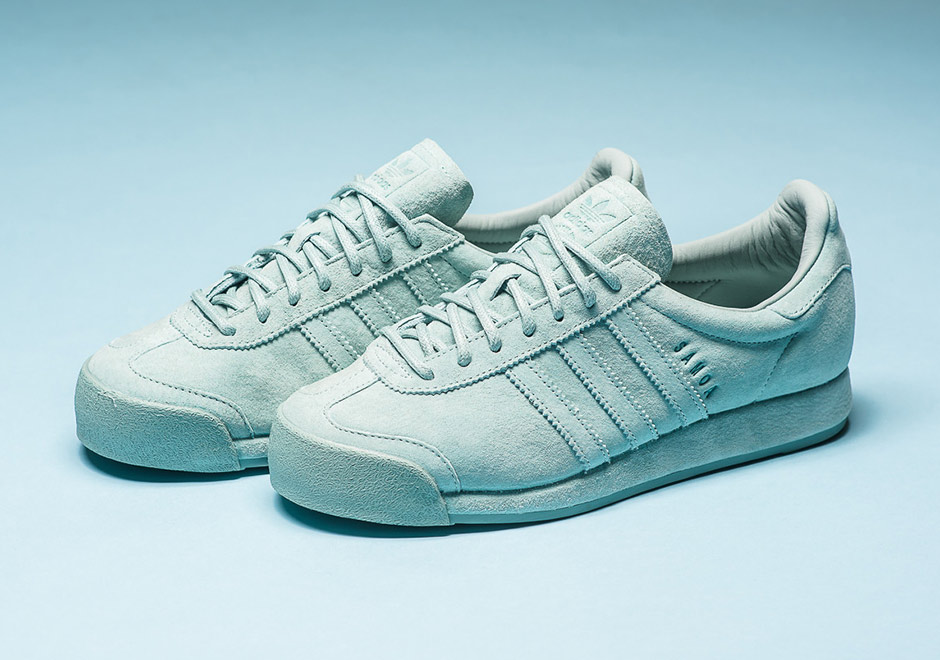 Adidas Samoa Pigskin Suede Mint Green 2