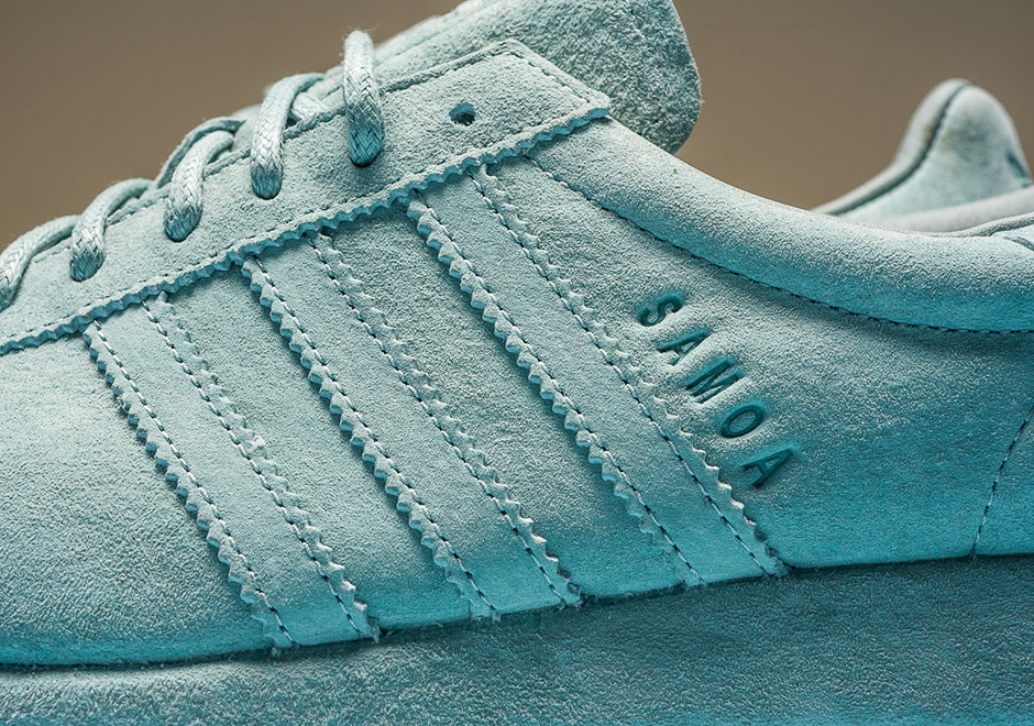 Adidas Samoa Pigskin Suede Mint Green 3