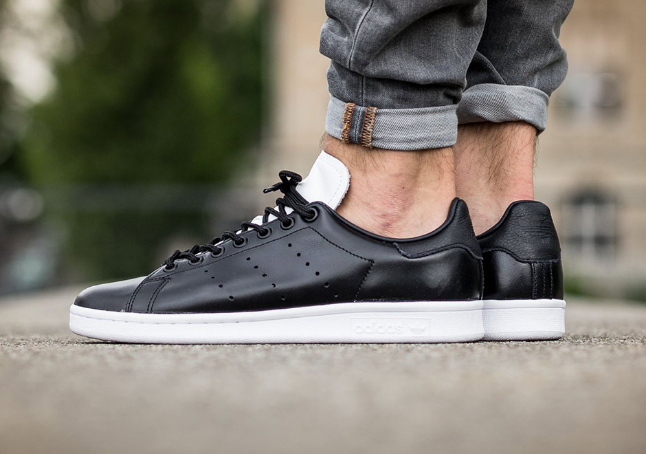 Adidas Stan Smith Black White Leather Tuxedo 2