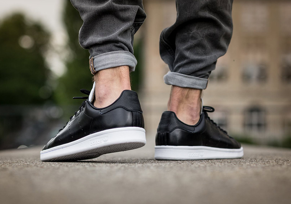 Adidas Stan Smith Black White Leather Tuxedo 3