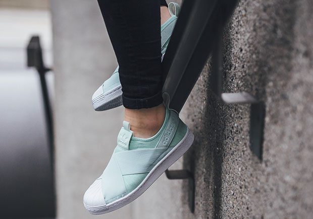 Adidas Superstar Slip On Women Mint Green 3