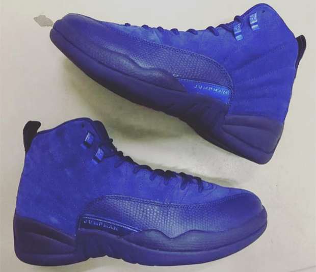 Air Jordan 12 Premium Deep Royal Suede Closer Look 2