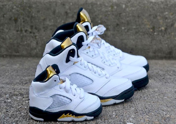 Air Jordan 5 Gold Full Family Sizing 1