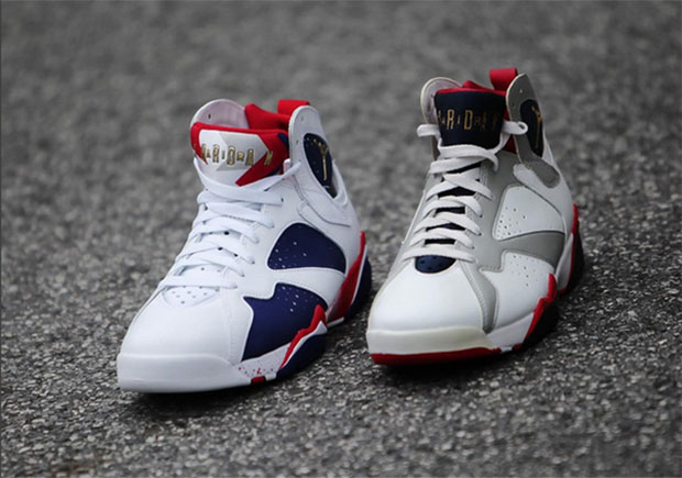 Air Jordan 7 Olympic Comparison 2