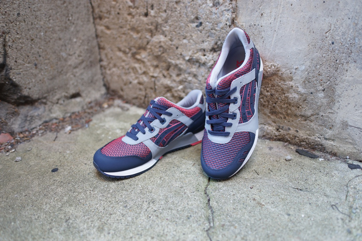 Asics Gel Lyte Iii Medium Grey Guava Navy 3