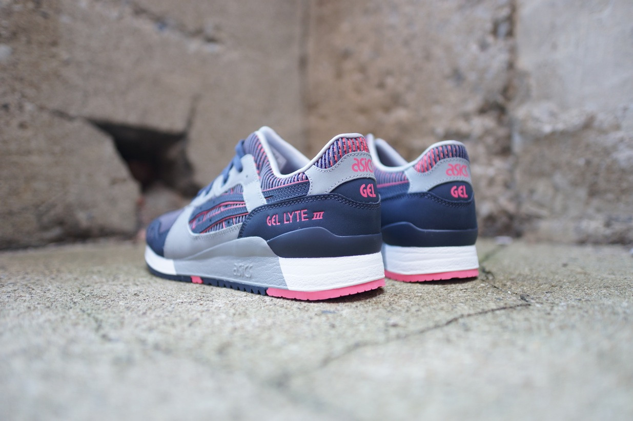 Asics Gel Lyte Iii Medium Grey Guava Navy 4