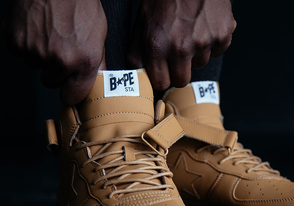 Bape Bapesta Mid Foot Soldier Wheat 5
