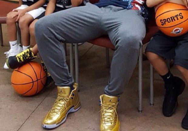 Jordan 12 Gold Kawhi Leonard 1